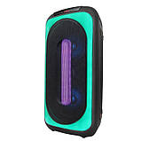 Професійна акустична система з караоке мікрофоном Winso MD4-0808-8"x2 RGB 40W + Пульт, фото 7