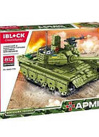 Конструктор Танк "iblock армія т-84 танк".,- 812 деталей