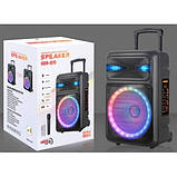 Портативна акустична система з караоке мікрофоном Winso GZ-Q15-15"x1 Bluetooth колонка 30W+Пульт, фото 9