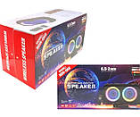 Портативна акустична система з мікрофоном Winso NDR-Q68-6,5"x2 дюйми Bluetooth з RGB 30W+Пульт, фото 4