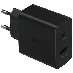 Адаптер живлення для телефона Samsung EP-TA220NBEGRU Black (35W Wall Charger Duo)