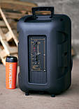 Портативна акустична система з караоке мікрофоном Winso RX-1228W-12"x1 потужна 20W, 2400mAh, фото 6