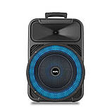 Портативна акустична система з караоке мікрофоном Winso RX-1228W-12"x1 потужна 20W, 2400mAh, фото 11