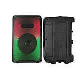 Портативна акустична система з караоке мікрофоном Winso RX-8136-8"x1 колонка з RGB-підсвіткою 10W, фото 4