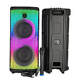 Портативна акустична система з мікрофоном RX-6238-6,5"x2 + tweeter Bluetooth колонка 30 W + Пульт, фото 3