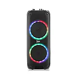 Портативна акустична система з караоке мікрофоном Winso RX-8250В-8"x2 з RGB-підсвіткою 20 W + Пульт, фото 7