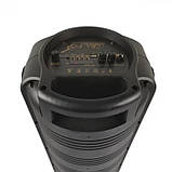 Портативна акустична система з караоке мікрофоном Winso RX-8228-8"x1 колонка з RGB-підсвіткою 30W, фото 2