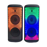 Портативна акустична система з караоке мікрофоном Winso RX-8252-8"x2 з RGB-підсвіткою 20W + Пульт, фото 8