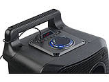 Портативна акустична система з караоке мікрофоном ZQS1777-8"x1+2 Bluetooth з RGB-підсвіткою 25W, фото 6