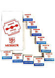 Леза для педикюру "Merkur" 100шт маленькі педикюрні леза для верстата змінні набір лез до станка, фото 8