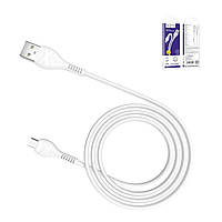 USB кабель Hoco X37, USB тип-A, micro-USB тип-B, 100 см, 2,4 А, білий, #6931474710505