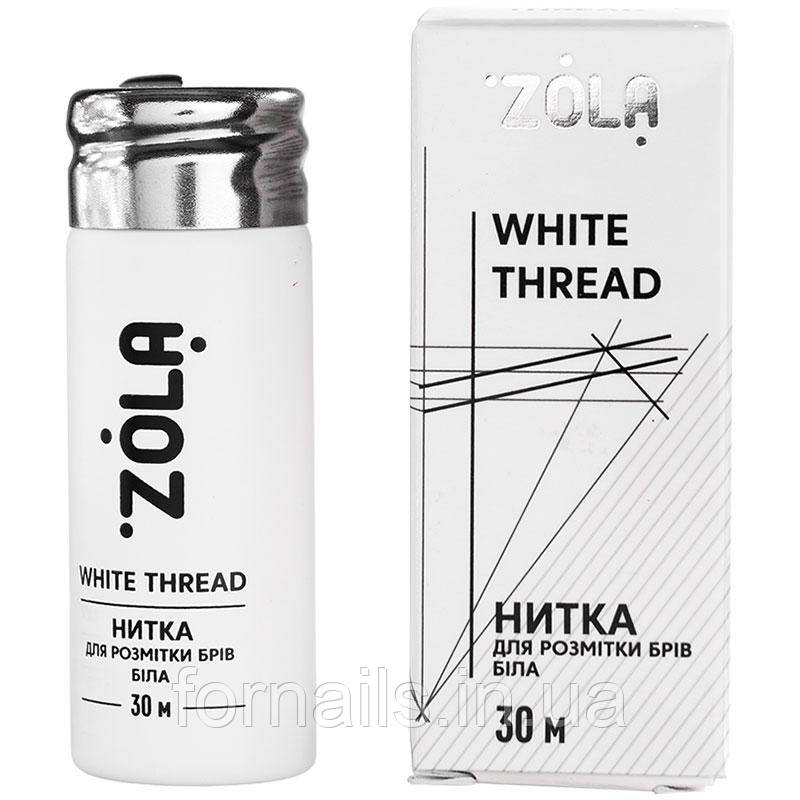 Нитка для розмітки брів ZOLA Marking Thread White, 30 м, фото 1
