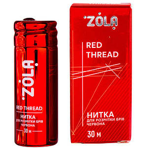 Нитка для розмітки брів ZOLA Marking Thread Red, 30 м