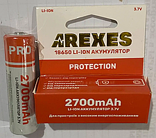 Акумулятор Arexes 18650 3.7v 2700mah із захистом