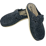 Чоловічі домашні капці Inblu повстяні фетрові, кімнатні шльопанці на поліуретановій підошві, фото 8