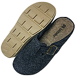 Чоловічі домашні капці Inblu повстяні фетрові, кімнатні шльопанці на поліуретановій підошві, фото 9