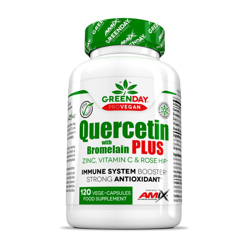 Кверцетин та бромелайн Amix Quercetin with Bromelain 120 veg caps