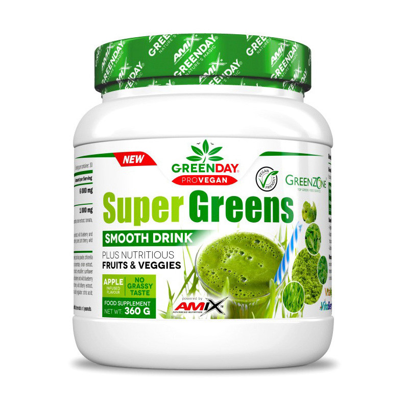 Зелений коктейль детокс Amix Super Greens Smooth Drink 360 g