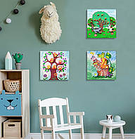 Комплект картин по номерам Детская комната №1 (ITR-026) 3 шт в наборе