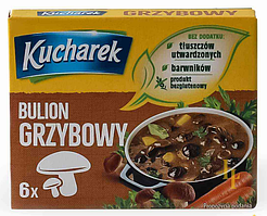 Кубики KUCHAREK 6 шт 60g для грибного бульйону 5901135011358