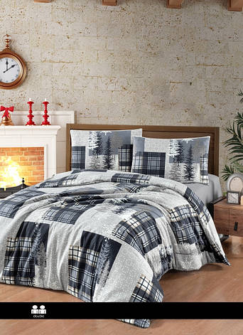 Постільна білизна First Choice Flanel — Winter Grey, фото 1