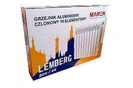 Алюмінієвий радіатор опалення MAREK LEMBERG 500/96(15 секцій)