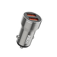 Автомобільний зарядний пристрій USB INKAX CA-02B 2USB/3.1A