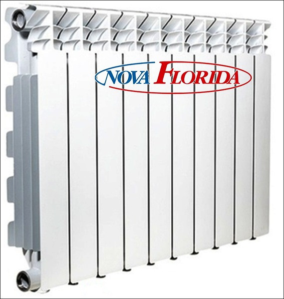 Алюмінієвий радіатор опалення 500/100 NovaFlorida  Libeccio  C2 (15 секцій)
