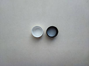 Від 1000шт. Кришка чорна ПЕТ з кільцем першого відкриття гвинтова 28/410, ковпачок, закрутка на флакони від 100 до 1000 мл, фото 2