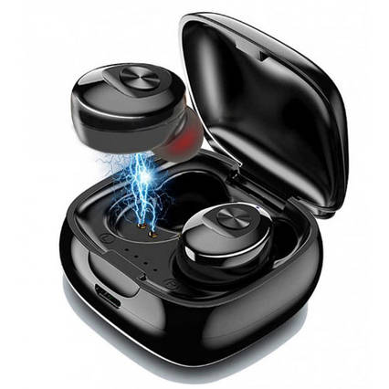 Навушники бездротові XG12 Bluetooth 5.0, Блютуз-навушники, Навушники з мікрофоном і магнітним зарядним кейсом, фото 1