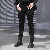 Черные тактические штаны для девушек, Женские однотонные военные штаны карго XXL