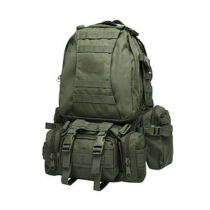 Рейдовий модульний рюкзак Ultimatum RT-213 Олива 55 літрів,Штурмовий похідний тактичний рюкзак