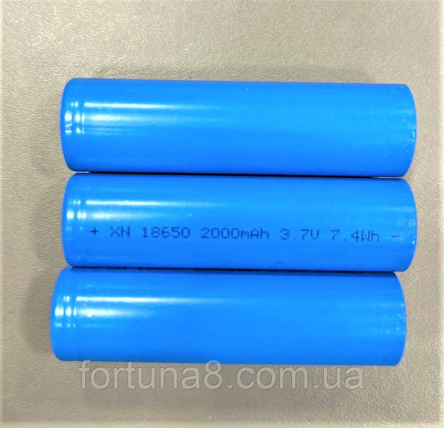 Акумулятор 18650 /2000mAh/ 3.7V/ Blue / Li-Ion