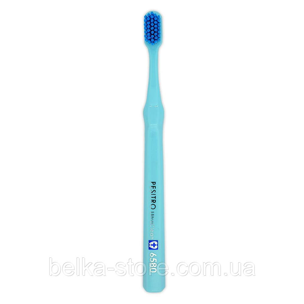 Зубна щітка Pesitro UltraClean Ultra soft 6580 (небесно-блакитна), фото 1