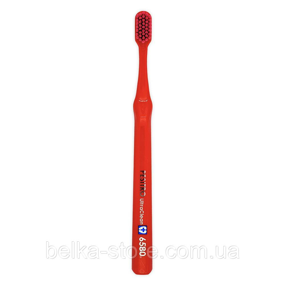 Зубна щітка Pesitro UltraClean Ultra soft 6580 (червона), фото 1