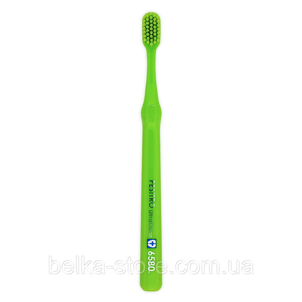Зубна щітка Pesitro UltraClean Ultra soft 6580 (салатова), фото 1
