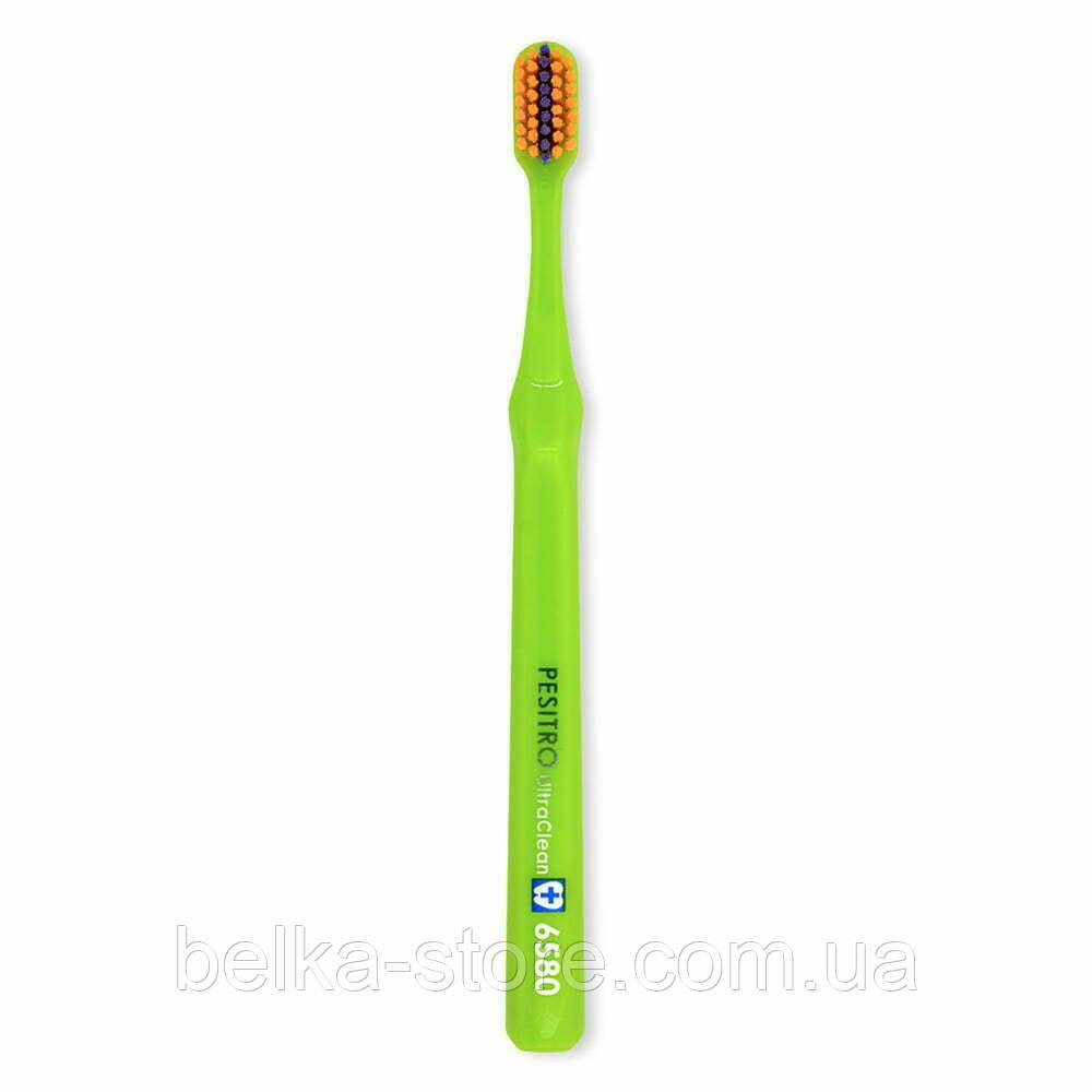 Ортодонтична зубна щітка Pesitro 6580 Ultra soft Ortho (зелена), фото 1