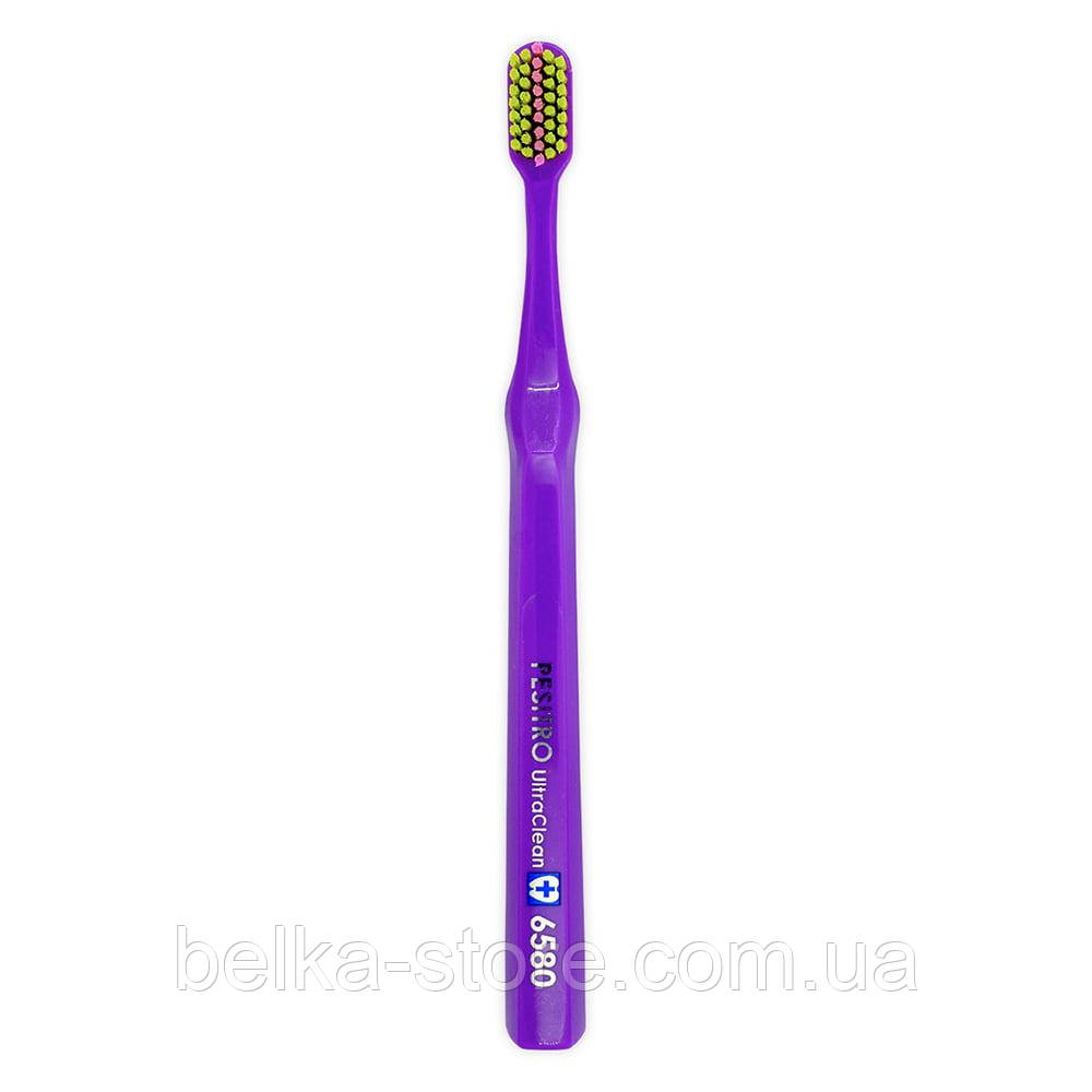 Ортодонтична зубна щітка Pesitro 6580 Ultra soft Ortho (фіолетова), фото 1