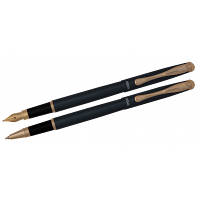 Ручка перова Regal набір перо + ролер у подарунковому футлярі Перлинно-чорний (R12216.L.RF), фото 2