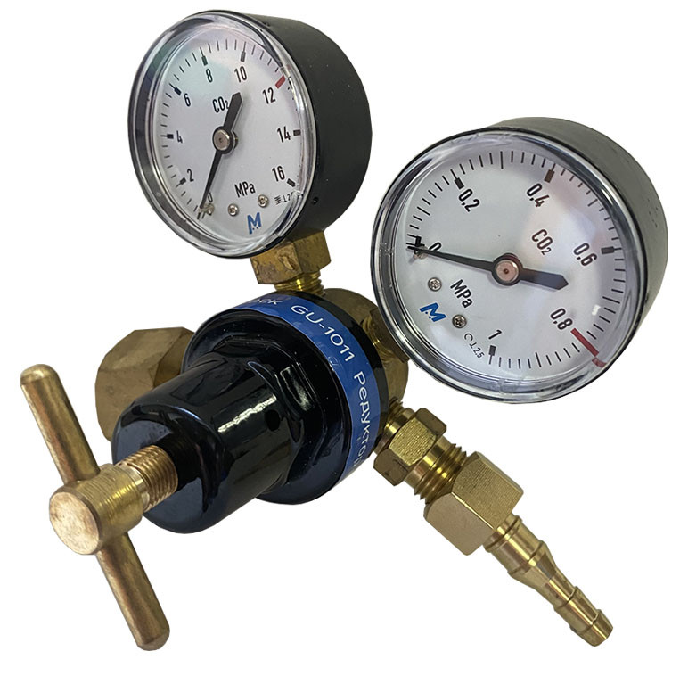 Редуктор вуглекислотний УР-6 (латунний) | Регулятор подачі вуглекислого газу для зварювання |, фото 1