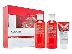 Набір засобів для обличчя з колагеном Farmstay Collagen Essential Moisture Skin Care 3 set