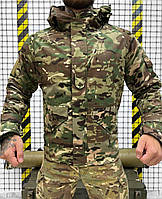 Тактическая утепленная демисезонная куртка Multicam, Куртка с водоотталкивающей пропиткой мультикам, XXL