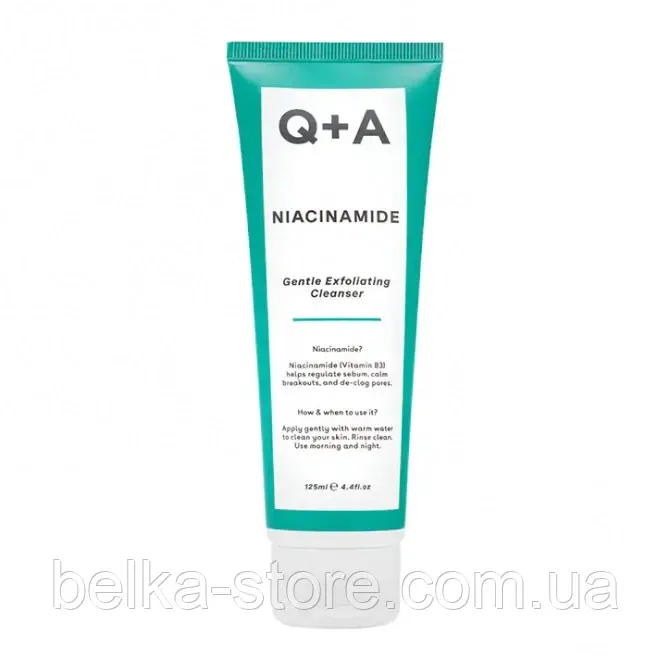 Гель з ніацинамідом Q+A Niacinamide Gentle Exfoliating Cleanser, фото 1