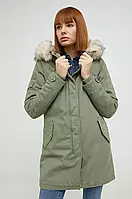 Urbanshop com ua Куртка Only жіноча колір зелений перехідна РОЗМІРИ ЗАПИТУЙТЕ