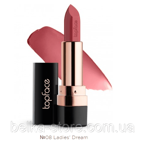 Кремова губна помада Topface Instyle Creamy Lipstick (08 - Ladies' Dream), фото 1