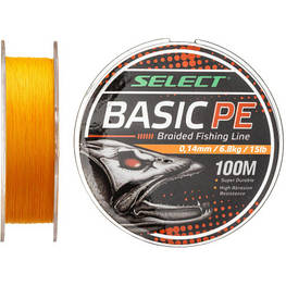 Шнур Select Basic PE 100m Помаранч 0.08 mm 8lb/4kg (1870.27.52)