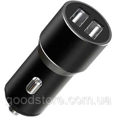 Зарядний пристрій XO CC30 Metal Car Charger Black (XO-CC30-BK)