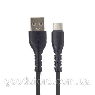 Дата кабель USB 2.0 AM to Type-C 3A black Proda (PD-B47a-BK)