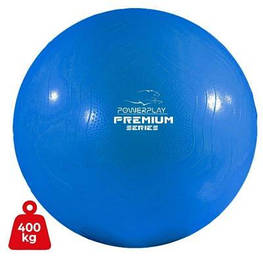 М'яч для фітнесу PowerPlay 4000 Premium 65 см Blue + насос (PP_4000_65cm_Blue)