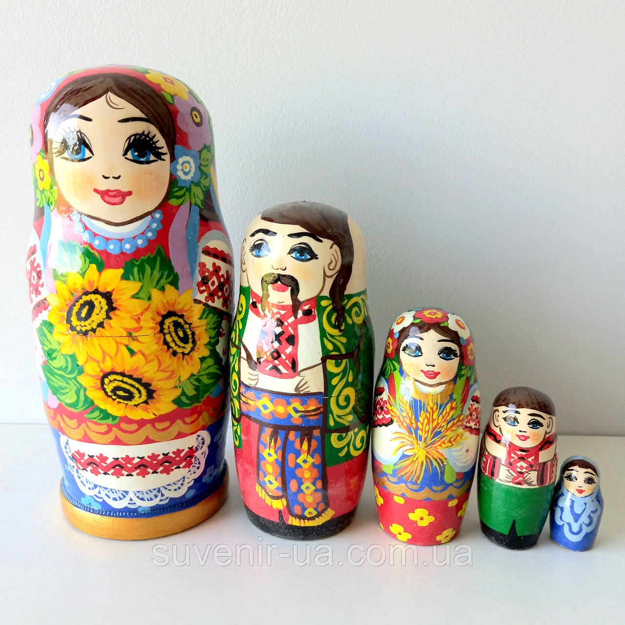 Коллаж из матрёшек